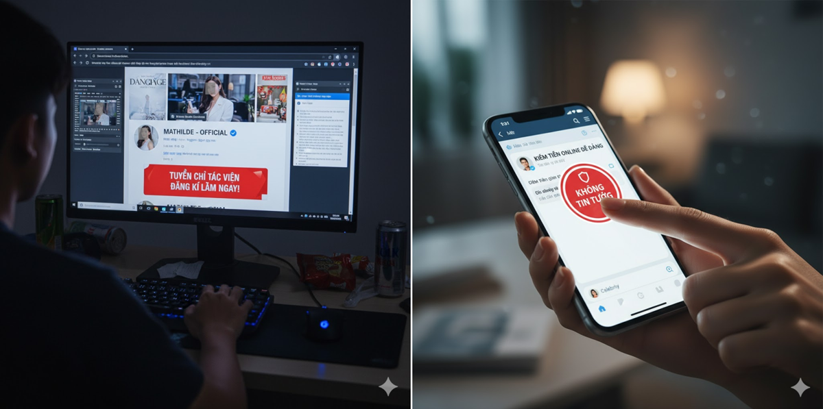 Cảnh báo thủ đoạn giả mạo người nổi tiếng, tuyển cộng tác viên online để lừa đảo