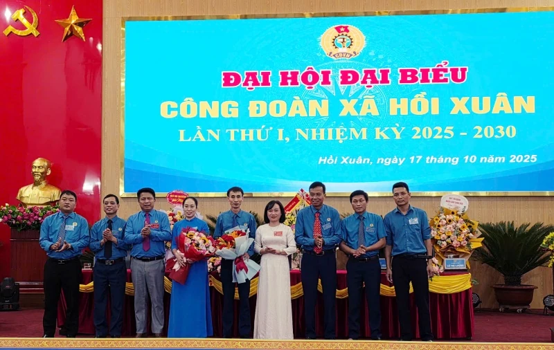 Đại hội đại biểu Công đoàn xã Hồi Xuân lần thứ I