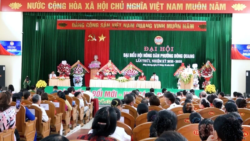 Đại hội đại biểu Hội Nông dân phường Đông Quang lần thứ I