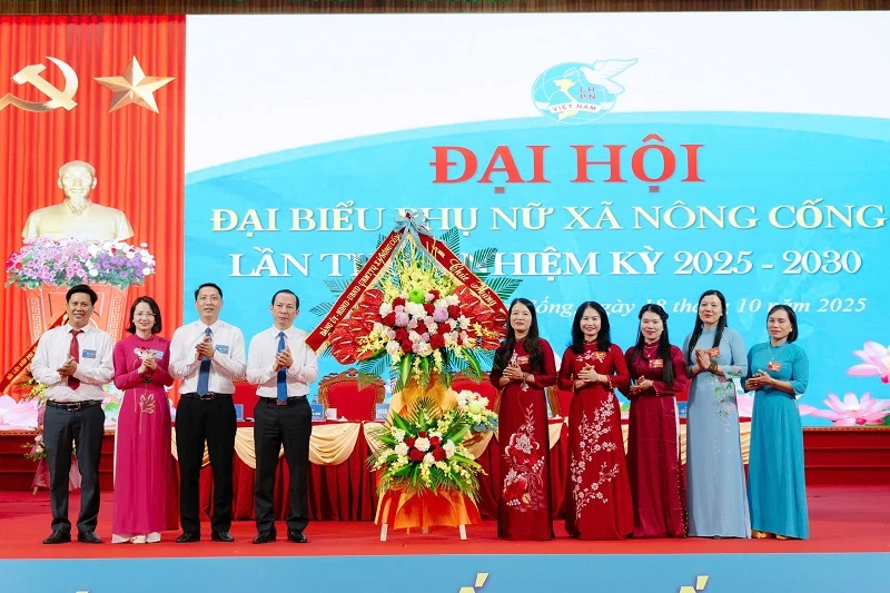 Đại hội đại biểu Hội LHPN xã Nông Cống lần thứ nhất