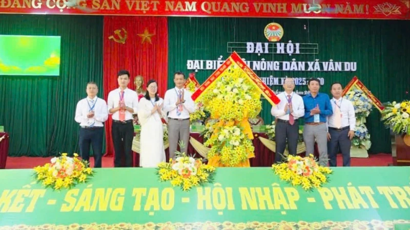Đại Hội Đại biểu Hội Nông dân xã Vân Du nhiệm kỳ 2025 - 2030