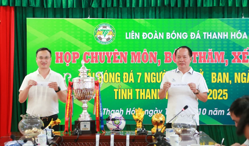 Giải bóng đá 7 người các Sở, ban, ngành tỉnh Thanh Hóa năm 2025 khởi tranh từ ngày 18/10