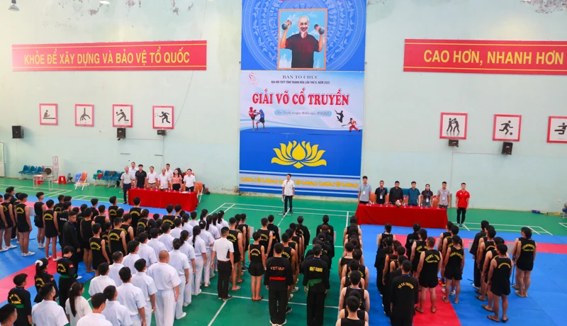 Khởi tranh Giải võ cổ truyền trong chương trình Đại hội TDTT tỉnh Thanh Hóa