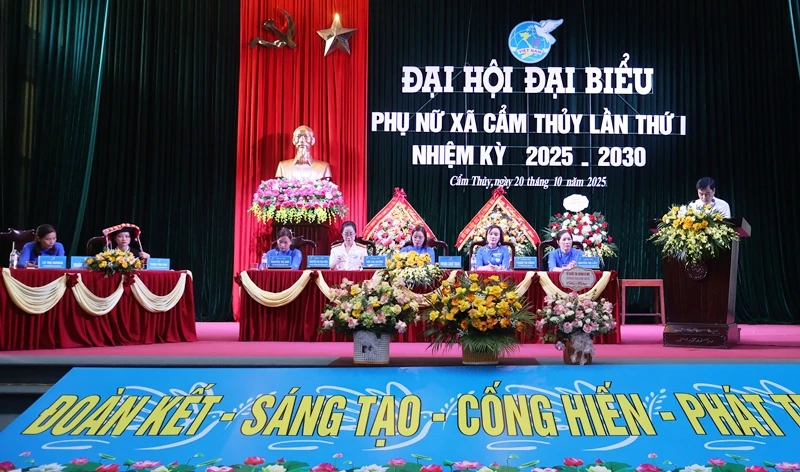 Đại hội đại biểu Phụ nữ xã Cẩm Thủy lần thứ I, nhiệm kỳ 2025–2030