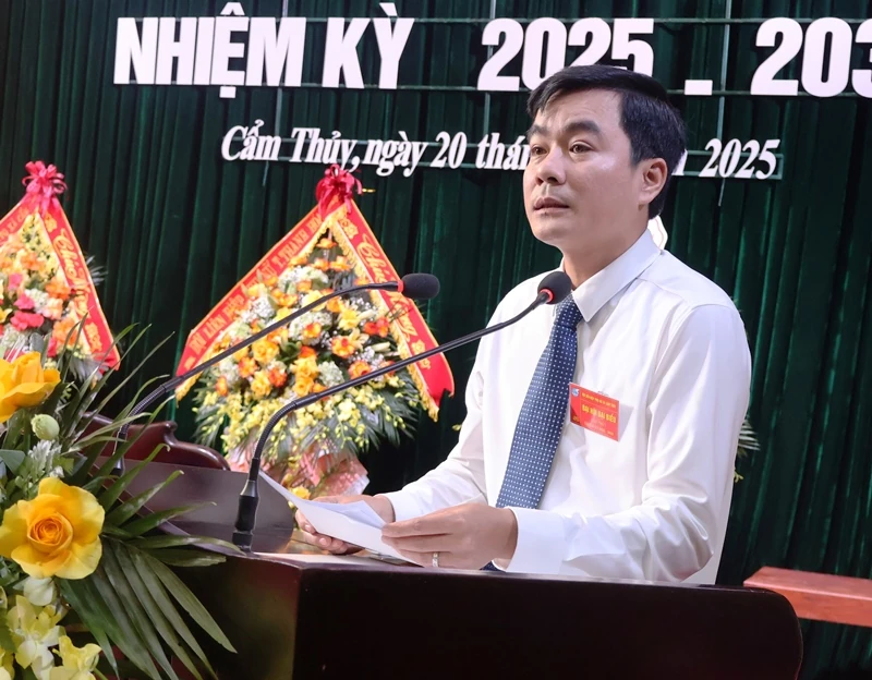 Đại hội đại biểu Phụ nữ xã Cẩm Thủy lần thứ I, nhiệm kỳ 2025–2030