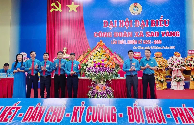 Đổi mới, sáng tạo, xây dựng tổ chức công đoàn xã Sao Vàng vững mạnh