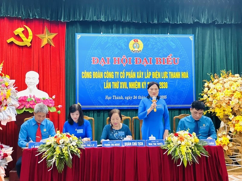 Đại hội Công đoàn Công ty CP Xây lắp Điện lực Thanh Hóa