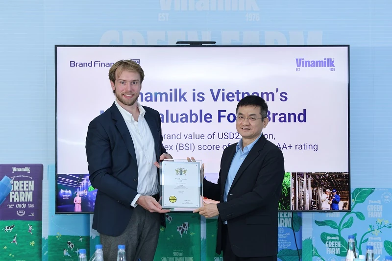 Vinamilk gia nhập nhóm 5% thương hiệu mạnh nhất toàn cầu