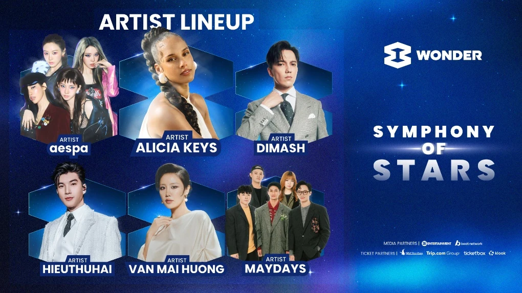 Alicia Keys, aespa, Dimash cùng dàn sao Việt “đổ bộ” 8Wonder Winter 2025