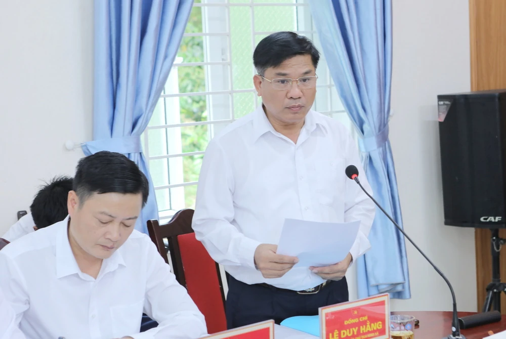 Bí thư Tỉnh ủy Nguyễn Doãn Anh thăm, làm việc với xã Hiền Kiệt và Nam Xuân về thực hiện bộ máy chính quyền địa phương 2 cấp