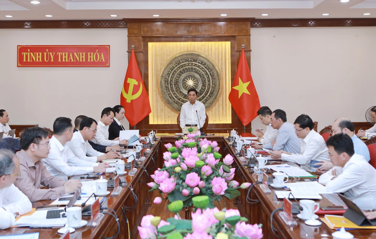 Thường trực Tỉnh ủy Thanh Hóa làm việc với Tổng Công ty Điện lực miền Bắc