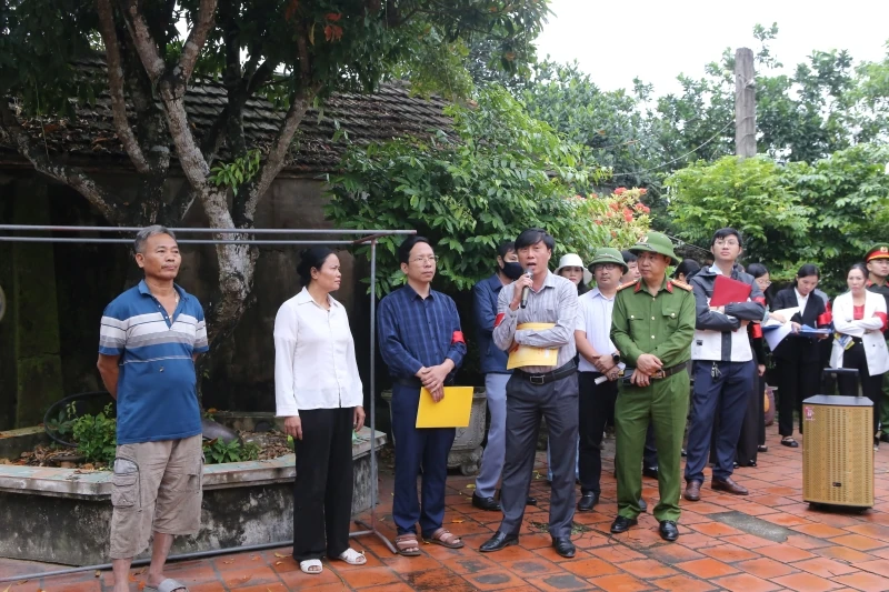 Cưỡng chế thu hồi đất phục vụ dự án đường nối KCN Bỉm Sơn – ven biển qua xã Nga Sơn