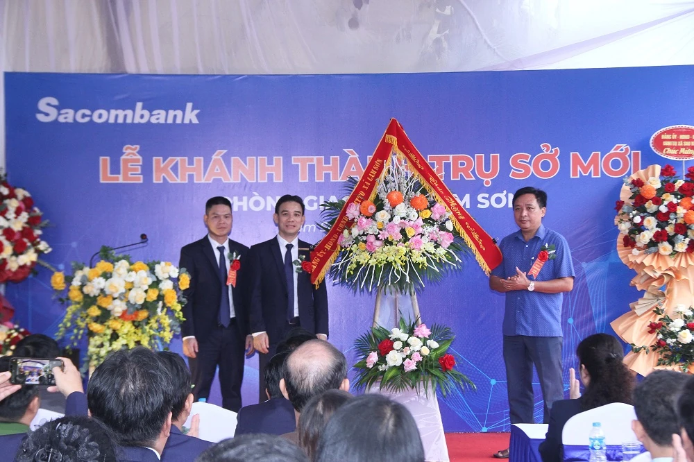 Sacombank khánh thành trụ sở mới Phòng giao dịch Lam Sơn