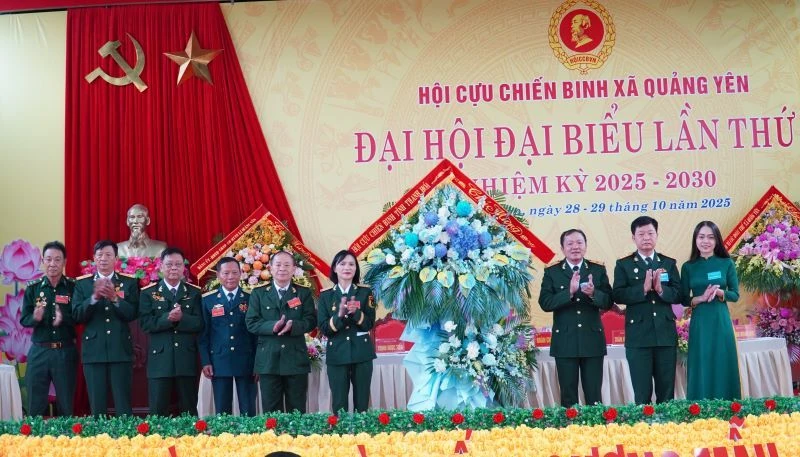 Đại hội đại biểu Hội Cựu chiến binh xã Quảng Yên