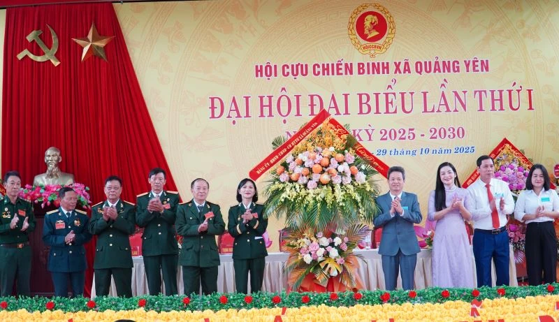 Đại hội đại biểu Hội Cựu chiến binh xã Quảng Yên