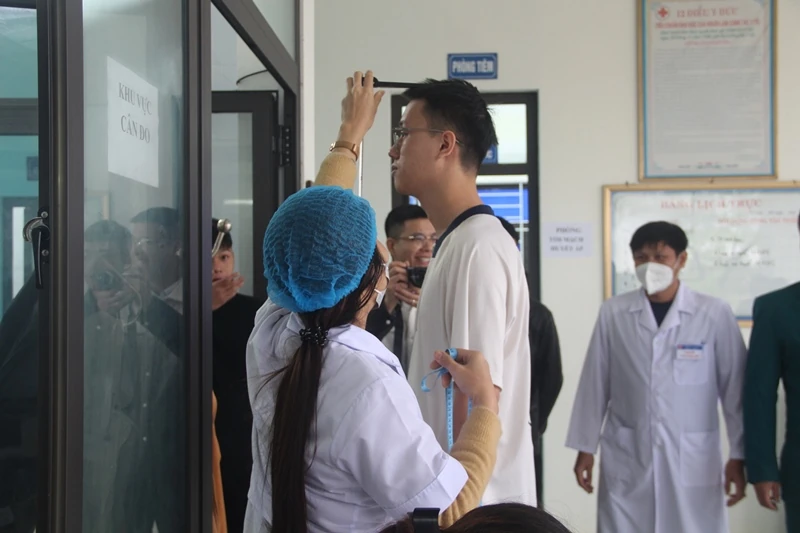 297 thanh niên xã Hậu Lộc tham gia khám tuyển nghĩa vụ quân sự năm 2026