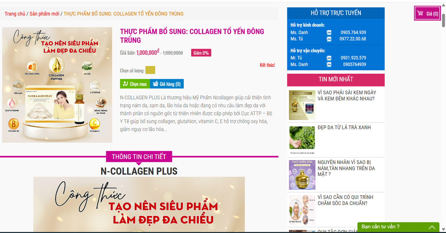Sản phẩm giảm cân của “Ngân Collagen” vẫn bán tràn lan bất chấp cảnh báo từ Bộ Y tế