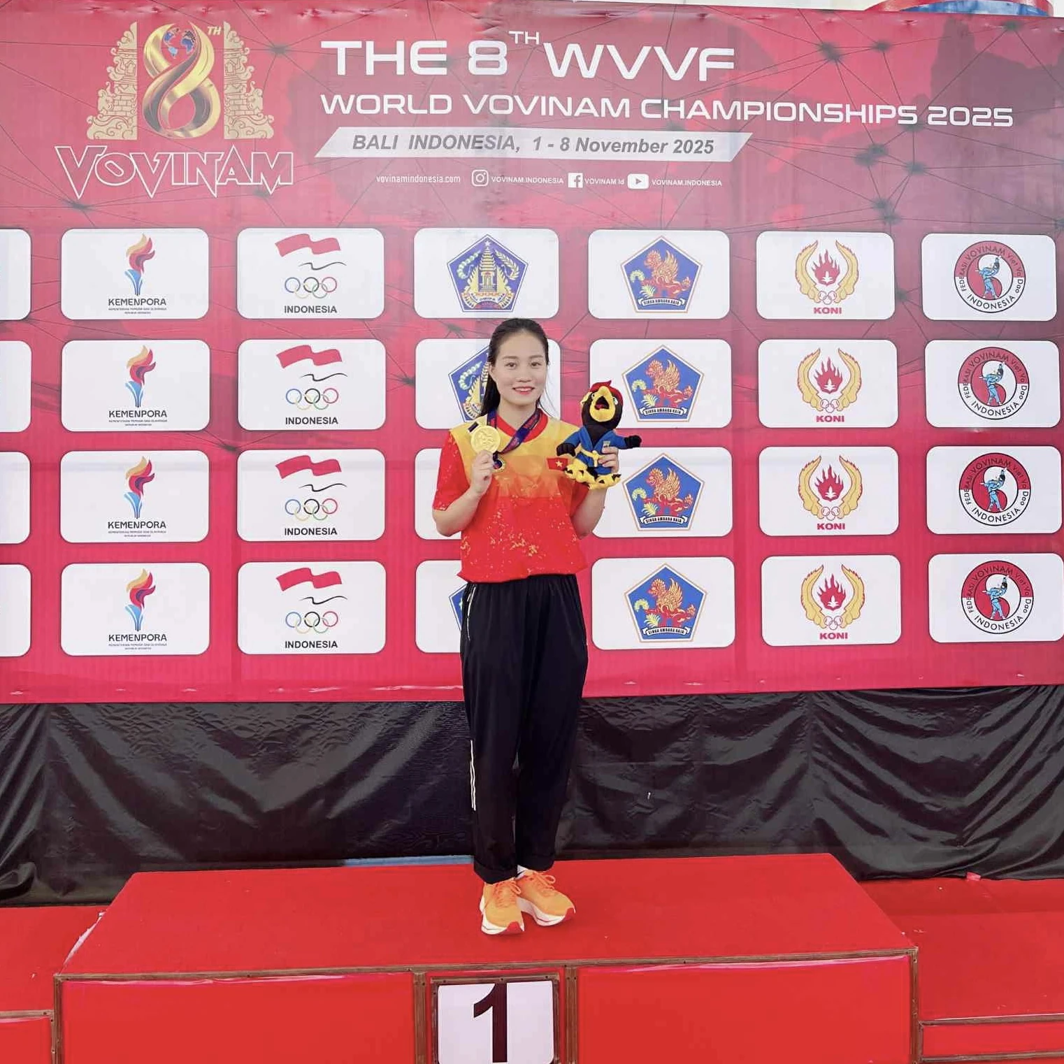 Võ sĩ Vovinam Thanh Hóa bảo vệ thành công tấm HCV Vô địch thế giới