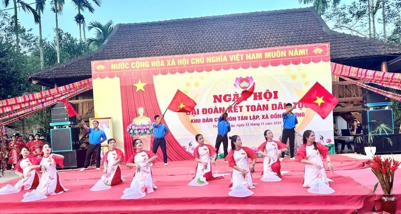 Ngày hội Đại đoàn kết toàn dân tộc khu dân cư thôn Tân Lập, xã Đồng Lương