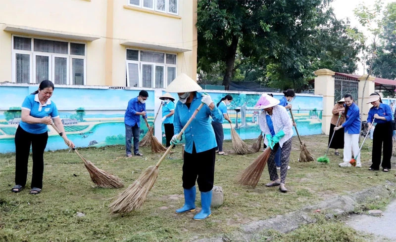 Chung tay bảo vệ môi trường xây dựng nếp sống văn minh, hiện đại