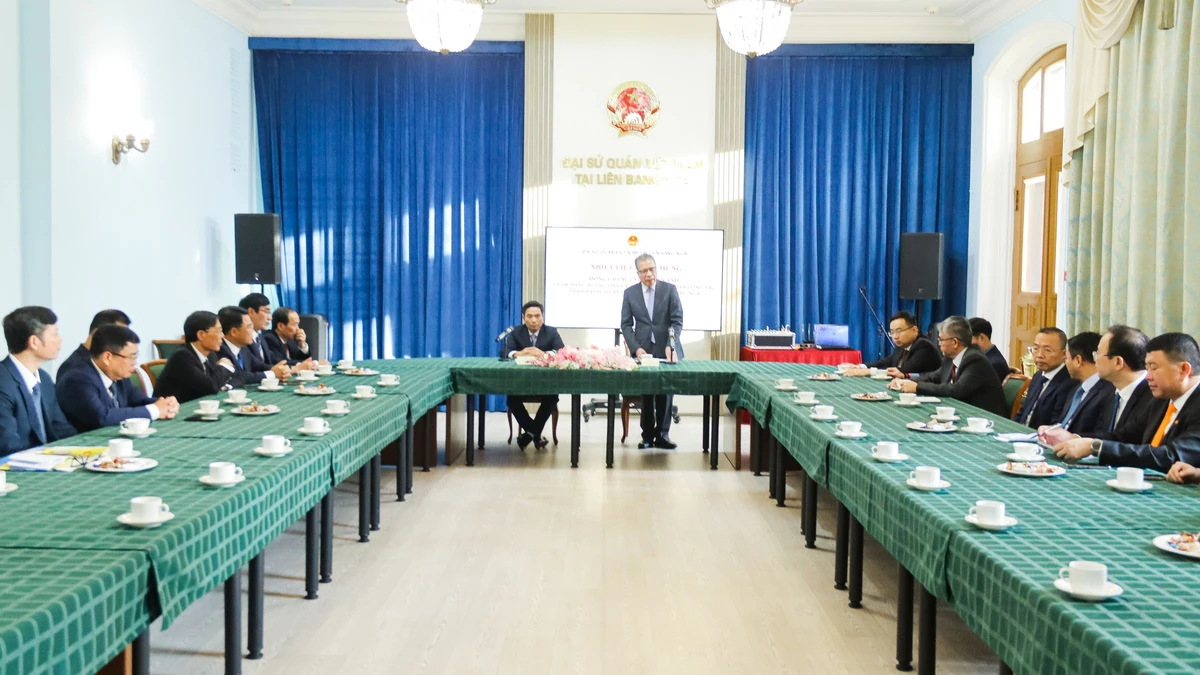 Bí thư Tỉnh ủy Nguyễn Doãn Anh làm việc với Đại sứ quán Việt Nam tại Liên bang Nga