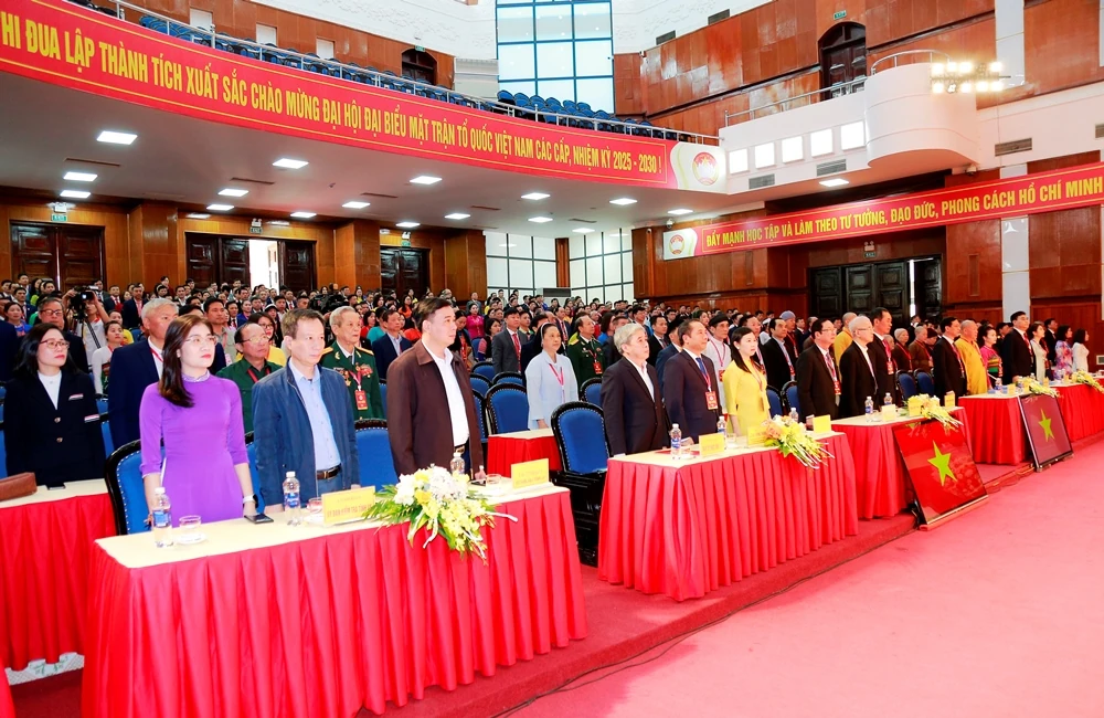 Phiên thứ nhất Đại hội đại biểu MTTQ Việt Nam tỉnh Thanh Hóa lần thứ XVI, nhiệm kỳ 2025-2030