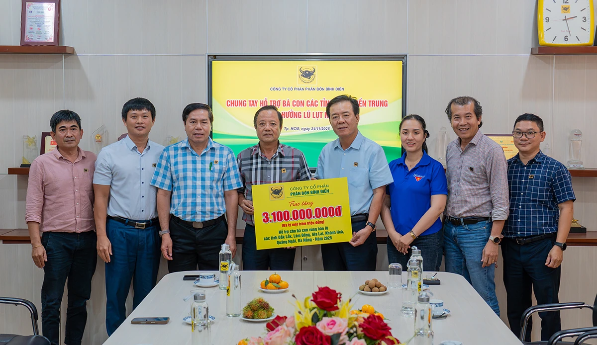 Bình Điền tiếp tục triển khai gói hỗ trợ khẩn cấp 3,1 tỷ đồng hướng về vùng lũ Nam miền Trung