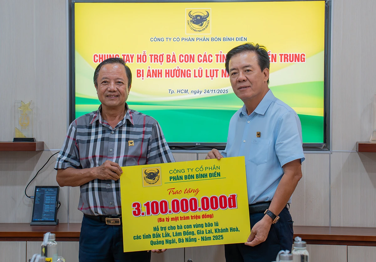 Bình Điền tiếp tục triển khai gói hỗ trợ khẩn cấp 3,1 tỷ đồng hướng về vùng lũ Nam miền Trung