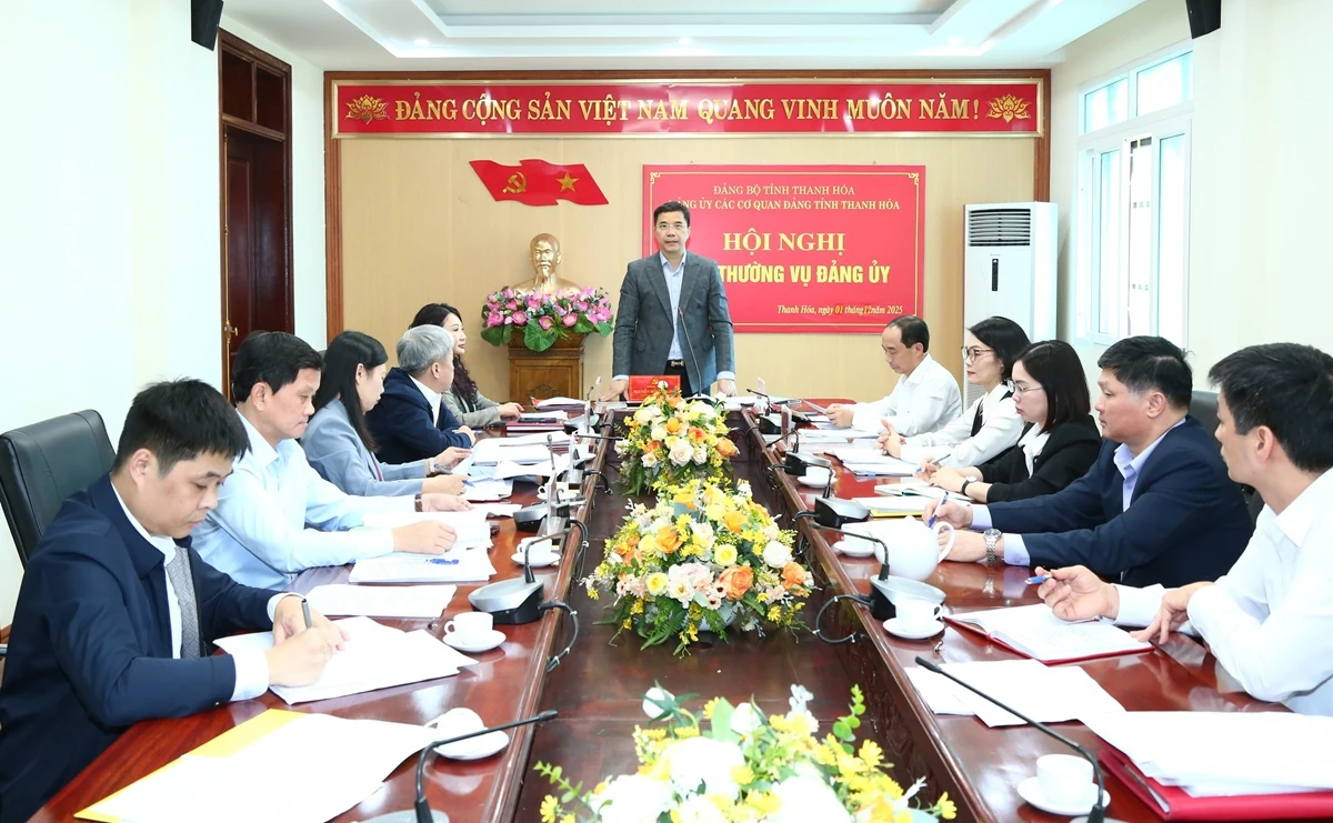 Ban Thường vụ Đảng ủy các cơ quan Đảng tỉnh cho ý kiến về nhiều nội dung quan trọng