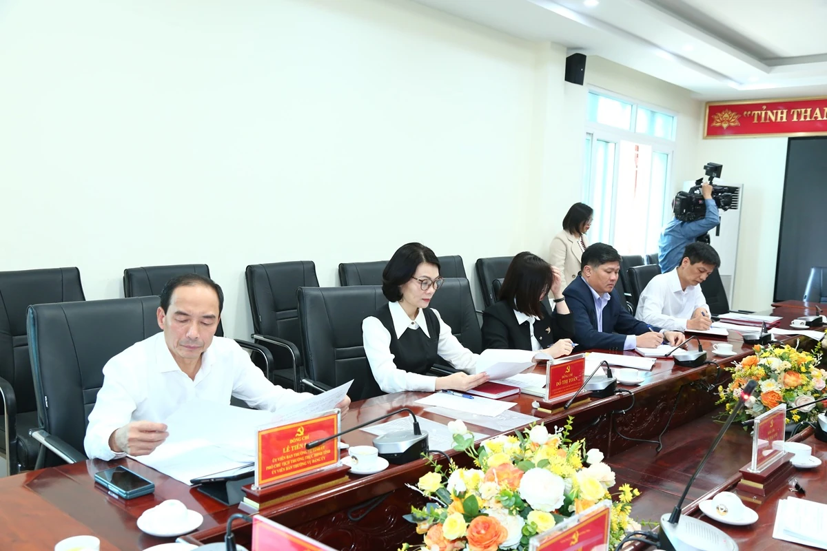 Ban Thường vụ Đảng ủy các cơ quan Đảng tỉnh cho ý kiến về nhiều nội dung quan trọng