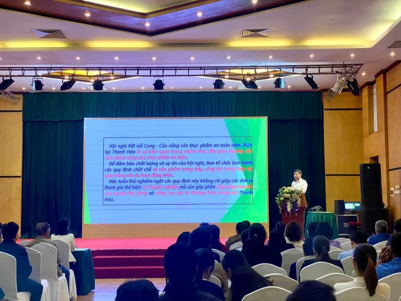 Sẵn sàng tổ chức Hội nghị kết nối cung - cầu và trưng bày, giới thiệu sản phẩm nông sản, thực phẩm an toàn tỉnh Thanh Hóa