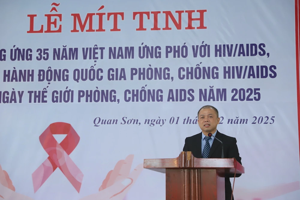 Mít tinh hưởng ứng 35 năm Việt Nam ứng phó với HIV/AIDS và Tháng hành động quốc gia phòng, chống HIV/AIDS năm 2025