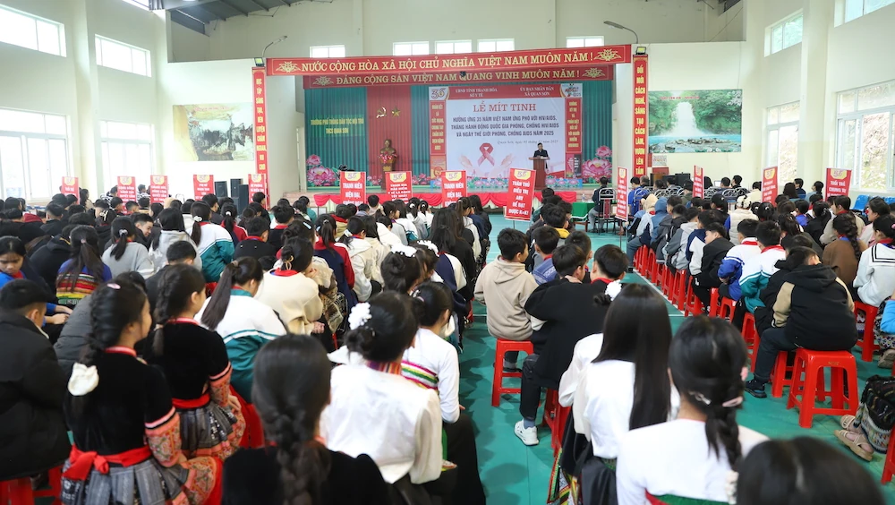 Mít tinh hưởng ứng 35 năm Việt Nam ứng phó với HIV/AIDS và Tháng hành động quốc gia phòng, chống HIV/AIDS năm 2025