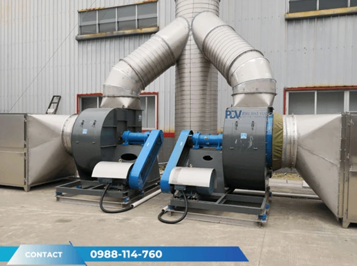 Quạt ly tâm Phú Đạt Vượng ứng dụng cho ngành công nghiệp gỗ đến dệt may