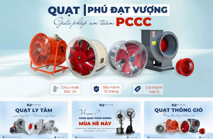 Quạt ly tâm Phú Đạt Vượng ứng dụng cho ngành công nghiệp gỗ đến dệt may