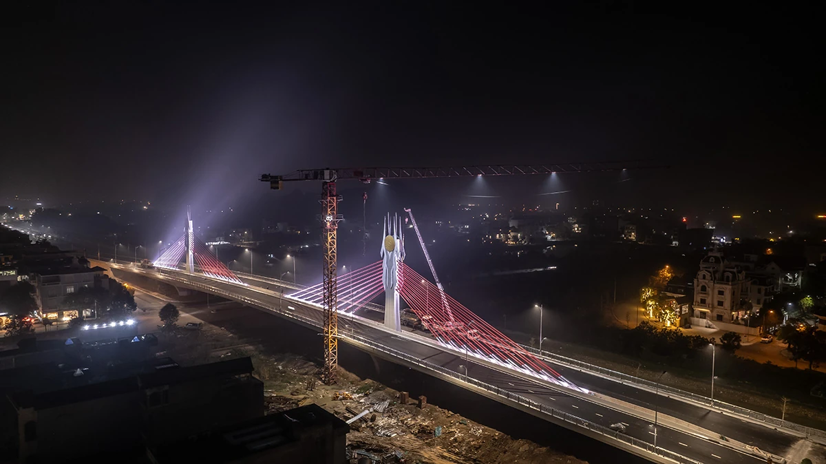 Ngày mai (19/12), thông xe kỹ thuật dự án cầu dây văng đầu tiên ở Thanh Hóa