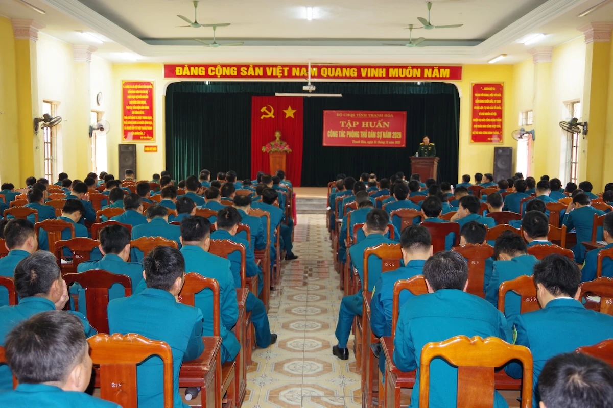 Tập huấn công tác phòng thủ dân sự năm 2026