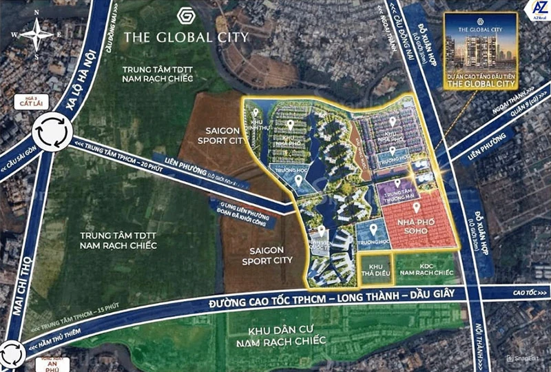 Tại sao vị trí The Global City là “tọa độ kim cương” của khu Đông?