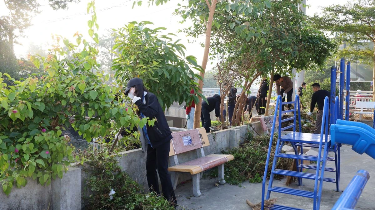 Đoàn viên thanh niên phường Hạc Thành ra quân “Ngày thứ 7 tình nguyện”