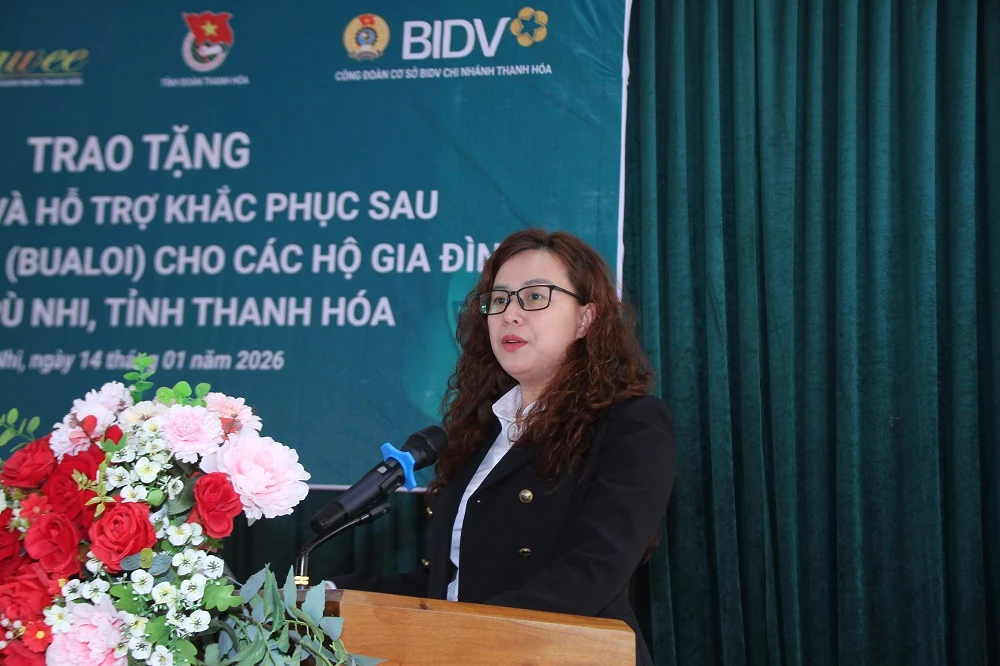 BIDV Thanh Hóa trao quà Tết cho người nghèo