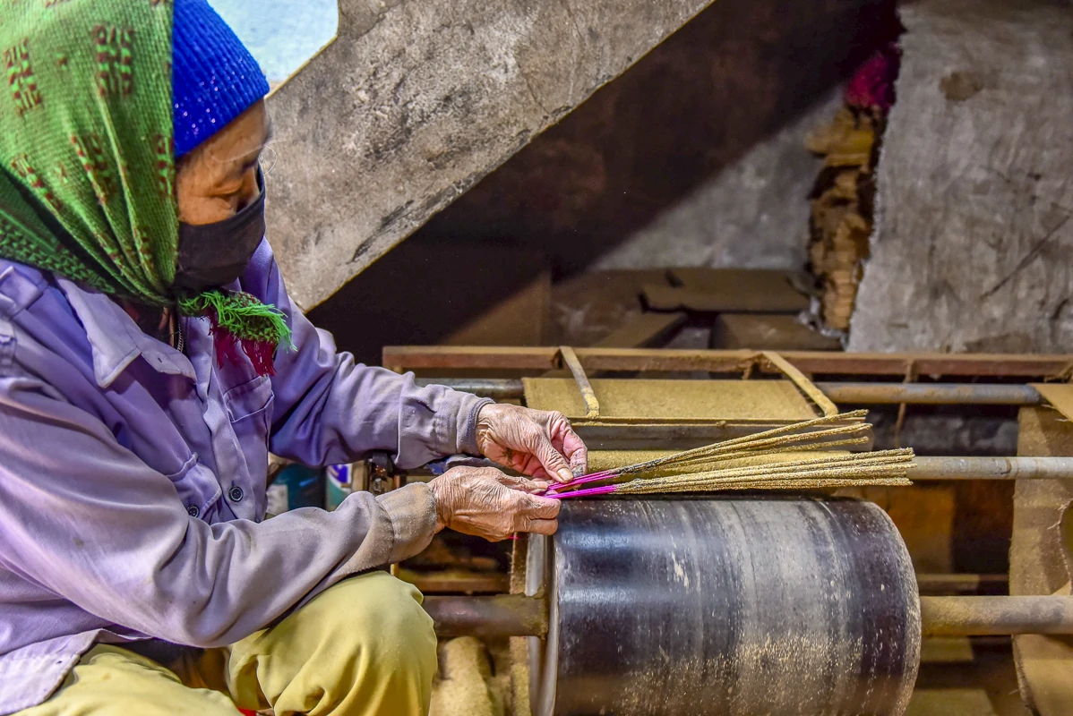 Có một làng nghề góp “mùi hương” thân quen vào ký ức Tết