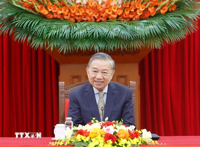 Tổng Bí thư Tô Lâm điện đàm với Tổng thống Hàn Quốc Lee Jae Myung