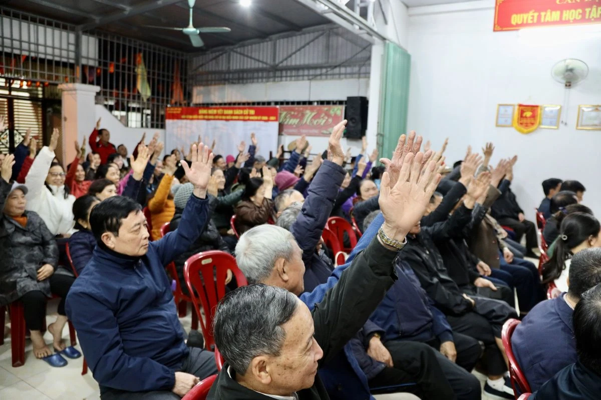 Cử tri phố Thống Nhất 2 tín nhiệm giới thiệu 3 người ứng cử đại biểu HĐND các cấp