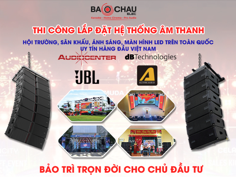 Bảo Châu Elec phân phối loa hội trường, loa sân khấu chính hãng chất lượng
