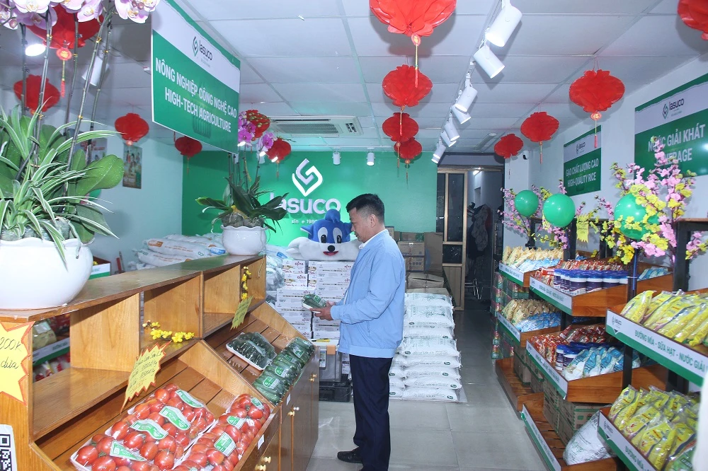 Thêm 2 Cửa hàng giới thiệu rau quả sạch Lam Sơn tại trung tâm phường Hạc Thành đi vào hoạt động