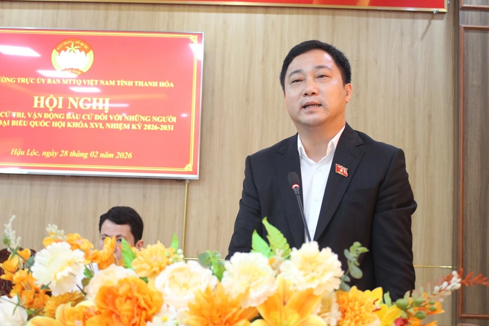 Hội nghị tiếp xúc cử tri, vận động bầu cử với những người ứng cử ĐBQH khóa XVI tại đơn vị bầu cử số 2