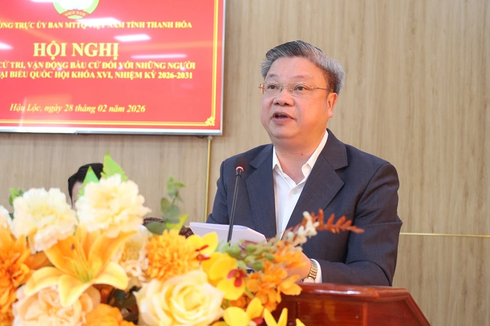 Hội nghị tiếp xúc cử tri, vận động bầu cử với những người ứng cử ĐBQH khóa XVI tại đơn vị bầu cử số 2