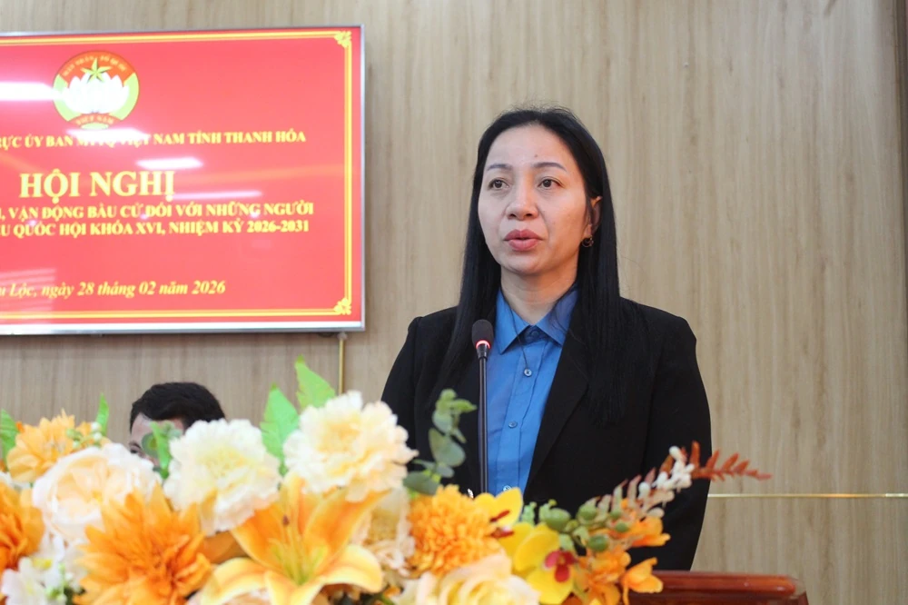 Hội nghị tiếp xúc cử tri, vận động bầu cử với những người ứng cử ĐBQH khóa XVI tại đơn vị bầu cử số 2