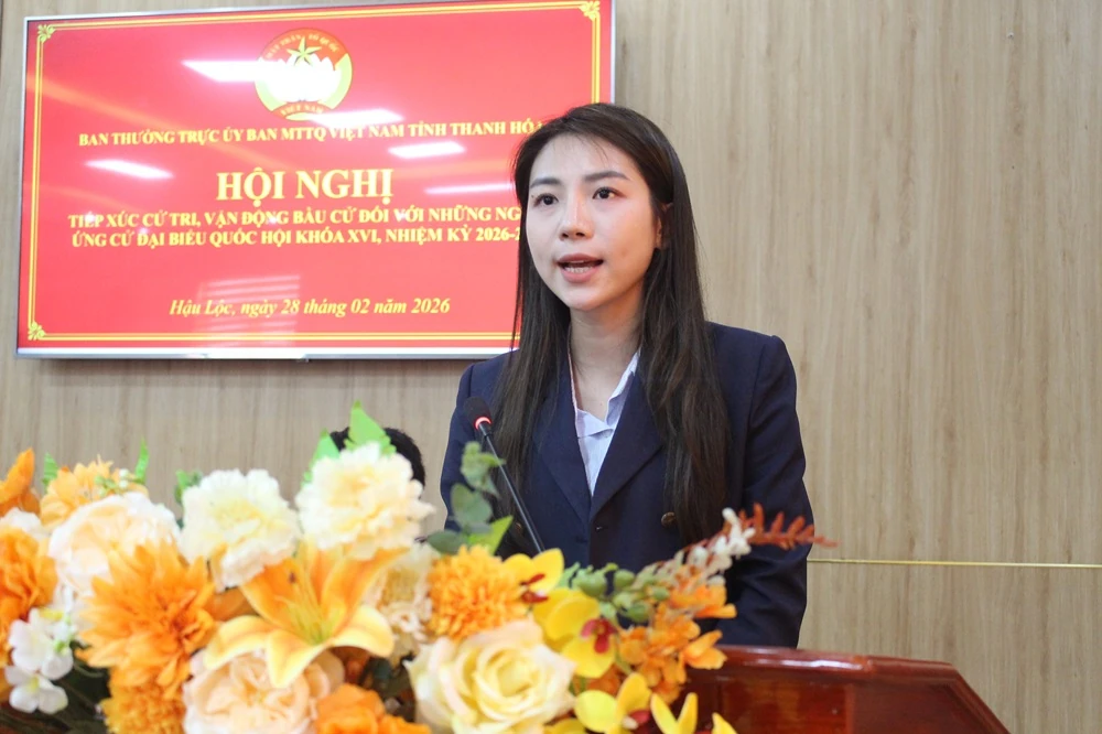 Hội nghị tiếp xúc cử tri, vận động bầu cử với những người ứng cử ĐBQH khóa XVI tại đơn vị bầu cử số 2