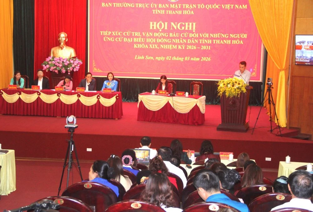 Các ứng cử viên đại biểu HĐND tỉnh tiếp xúc cử tri, vận động bầu cử tại đơn vị bầu cử số 5